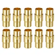 Leather Cord End Clasp, 10Pcs 6mm Hole Leather Clasps Jewelry Making, Gold