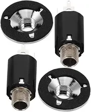 GOOHOCHY 2 Sets Guitar Endpin Output Socket with Endpin Cover Durable Guitar Pickup Accessory for Electric Bass