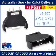 Button Battery Holder Half-Round Lithium Cell PCB Coin Case Box - CR2025 CR2032
