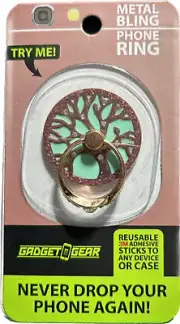 New Sealed "Tree Of Life" Metal Bling Phone Ring Never Drop Your Phone Again