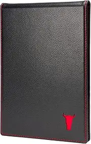 TORRO Large Golf Scorecard and Yardage Book Holder – Genuine Leather Pro Golf Score Card and Yardage Wallet with Pencil