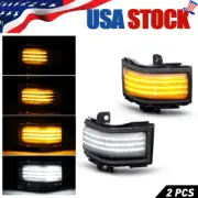 [SMOKED] Switchback LED Mirror Towing Mirror Light Pair For 17-22 Ford Superduty (for: Ford)