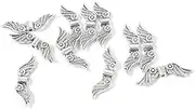 [DuBom] 50pcs Silver Angel Wing Spacer Metal Beads DIY for Bracelets,Necklace 20mm