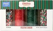 PME Christmas Sprinkle Set of 4 - Festive Cheer (420g)
