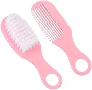 COOLHIYA 1 Set Baby Hair Brush Comb Set Cradle Cap Brush for Newborns Quality Material Static-Free Gentle on Scalp