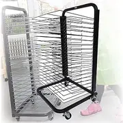 Art Clothes Drying Rack, 20-Tier Wheeled Clothes Drying Rack for Art Studio, Education Product Clothes Drying Rack, Space-Saving Rack (for A3 Artwork/Paintings)