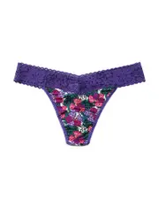 Hanky Panky Dream Lace Trim Modal Original Rise Thong