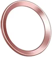 Sewroro Home Button Sticker Metal Fingerprint Recognition Decal for Mobile Devices White with Rose Protects Against Dust and Sweat Touch Sensitivity Easy Installation
