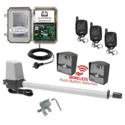APC Gate Automation System. Electric Gate Opener with Push Button Switches Kit