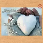 【33明信片本舖】羅馬尼亞進口明信片 - KEEP CALM AND FEEL THE SNOW 保持冷靜