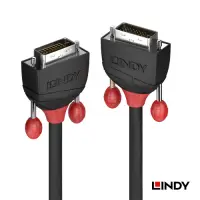 在飛比找Yahoo奇摩購物中心優惠-LINDY 林帝 BLACK DVI-D 雙鍊結 公to公 