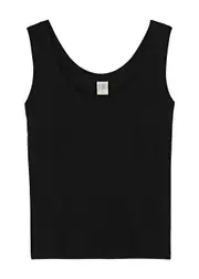 Flore Flore Hillie Cotton Tank - Black - XS (UK6 / XS) XS (UK6 / XS)