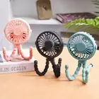 Baby Stroller Fan Rechargeable Clip on Fan 3 Speeds Desk Fan with Night Light