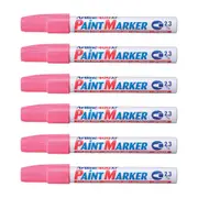 12PK Artline 400 Permanent Paint Marker 2.3mm Bullet Nib Fade Proof Pen Pink