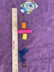 SMALL MEDIUM BIRD TOY FLAVORED WITH BELL COMBINED SHIPPING AVALIBLE PETCREST