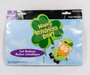 1 New Happy St. Patrick's Day Large Green Foil SuperShape Party Balloon