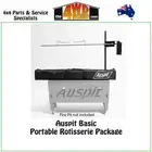 Auspit Basic Black Portable Rotisserie Spit Roast Meat Package