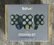 Telfun Upgrade 5-in-1 Grooming Kit Electric Head Shaver Cordless Wet/Dry Men