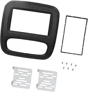 Szwaldaper 2Din DVD Fascia Stereo Radio Navigation Panel Double DIN Installation Dash Kit Audio Frame, for Trafic 2015 Car Radio Dashboard Panel