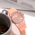 女士運動手錶矽膠錶帶石英手錶