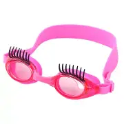 Girls Swim Goggles Eyelash-Enhanced Girl Goggles Adjustable , UV Protection