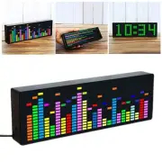 US RGB Audio Level Display Amplifier VFD Music Spectrum Indicator LED Clock