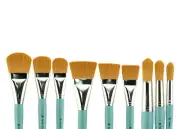 Creative Mark Mural Large Artist Golden Taklon Brushes - Assorted Sizes & Colors