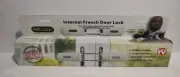 Patlock Internal French Conservatory Double Patio Door Lock No Key Code Easy Fit