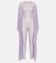 [LaQuan Smith] LaQuan Smith Chiffon jumpsuit AU 16 purple