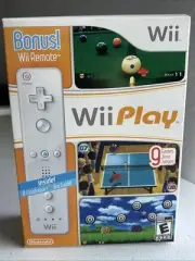 Wii PLAY Nintendo Wii Game Box + Bonus Wii Remote Controller (2007) NEW & SEALED