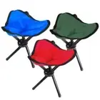Tripod Stool Portable Use Height 12in Foldable 3 Leg Chair for Hiking Camping