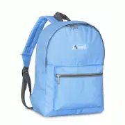 Everest Backpack Book Bag School Travel Adult, Youth, Kids Basic Bag -Light Blue