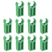 PVC Pipe Clamps Clips, 20pcs for 20mm(3/4") OD Hose Hanger Support, Green