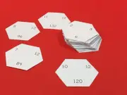 Math Hexagons - Flash Cards - Multiplication facts
