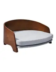 [Furb] Taily Velvet Pet Sofa Bed in Grey