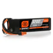 14.8V 3200mAh 4S 100C Smart LiPo Battery: IC3 Spektrum