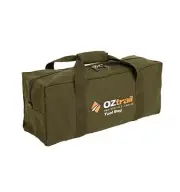 Oztrail Canvas Tool Bag 46 x 18 x 15cm Storage Heavy Duty Tool Gear Kit Camping