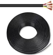 18/20/22/24/26/28 AWG 4-Core Pure Copper Electronic Cable – High Conductivity, 300/300V Rated, PVC Jacket, Waterproof, Low Eccentricity, Energy Saving, UL Certified Audio/Power Wire(200ft,4C-22awg)