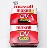 4 Maxell Mini DV 60 Min Tape Video Camera Camcorder Drone DMV60SE Sealed NOS