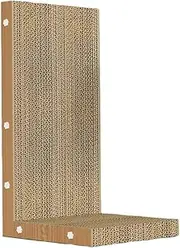 iDopick L-Shape Cat Scratcher, Cat Scratching Pad Wall Mounted, Protecting Furniture Cute Cat Scratching Board for Indoor Cats,22 Inch, Easy to Assemble,Large Size
