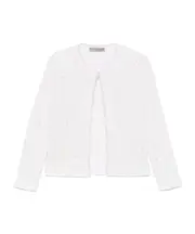 sequin-embellished jacket L,M White