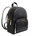Michael Kors Backpack Bag Jaycee Medium Pkt Backpack Leather Black New