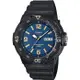 CASIO 卡西歐 DIVER LOOK 潛水運動風手錶-藍x黑/47.9mm(MRW-200H-2B3)