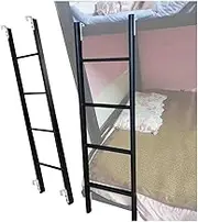 Black Bunk Ladder Loft Bed Ladder with 2 Hooks, Camper Bunk Bed Ladder for Travel Trailer, Capacity 150kg/330lbs (Size : 140cm/55)
