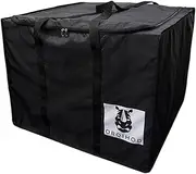 Patio Cushion Storage Bag with Zipper and Handles Waterproof Outdoor Furniture Seat Cushion Bags Square, Black, 32 x32 x24IN