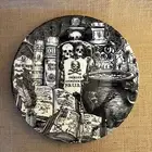 ROYAL WESSEX PLATE HALLOWEEN DINNER PLATE POTIONS CAULDRON SKULLS