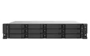 QNAP TS-1273AU-RP-8G 12-bay rackmount NAS, AMD Ryzen™ Embedded V1500B quad-core 2.2 GHz processor, 8GB DDR4 RAM (max 32GB), 3y wty (no RAIL)