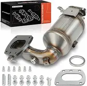 Front Catalytic Converter with Gasket Kit Direct-Fit Compatible with Toyota Highlander 2017-2022, Sienna 2017-2020 & Lexus RX350 2016-2022, RX350L, RX450h, RX450hL, 3.5L, E.P.A. Compliant