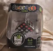 NEW ! SCRUBBLE CUBE WORD 3D GAME COMPLETE GAME SET 1 To 4 Players
