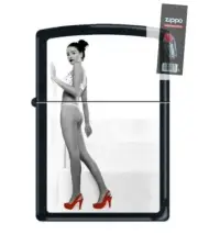 Zippo Red Shoe Girl Number Fifteen Lighter + FLINT PACK